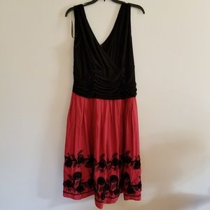 Beautiful tea-length semiformal dress.